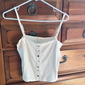 POL Cream Sleeveless Top Size Large NWOT